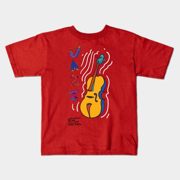 Jazz Night Kids T-Shirt by Music Lover